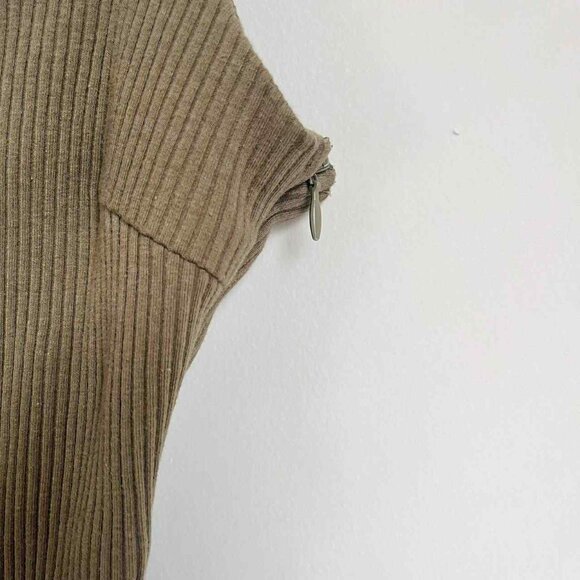 Princess Polly Green Ribbed Seamless Bodysuit Size 8 - Picture 6 of 6